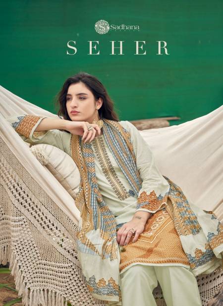 Seher By Sadhana Muslin Silk Digital printed Designer Salwar Suits Wholesale Shop In Surat Catalog